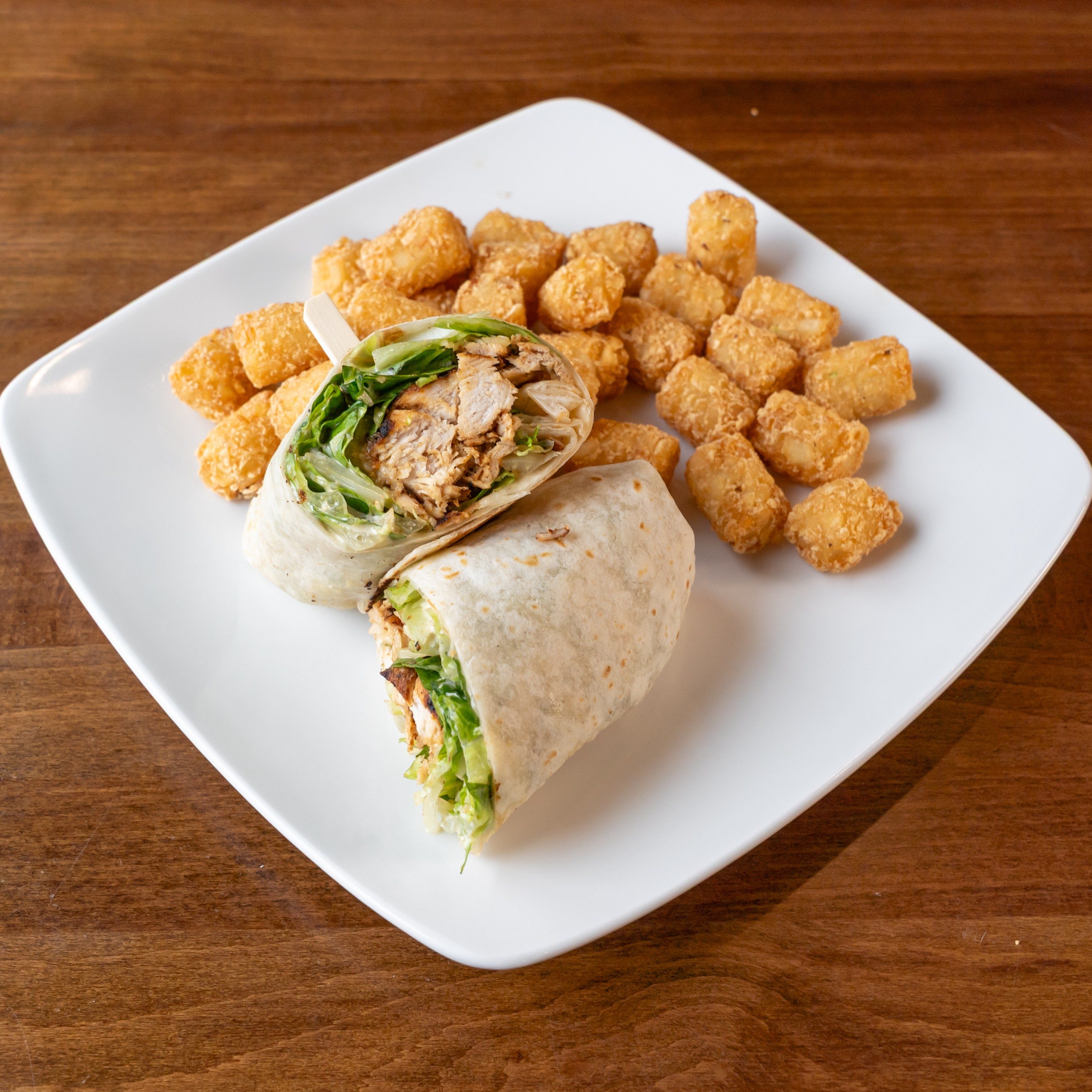 Blackened Chicken Caesar Wrap.
