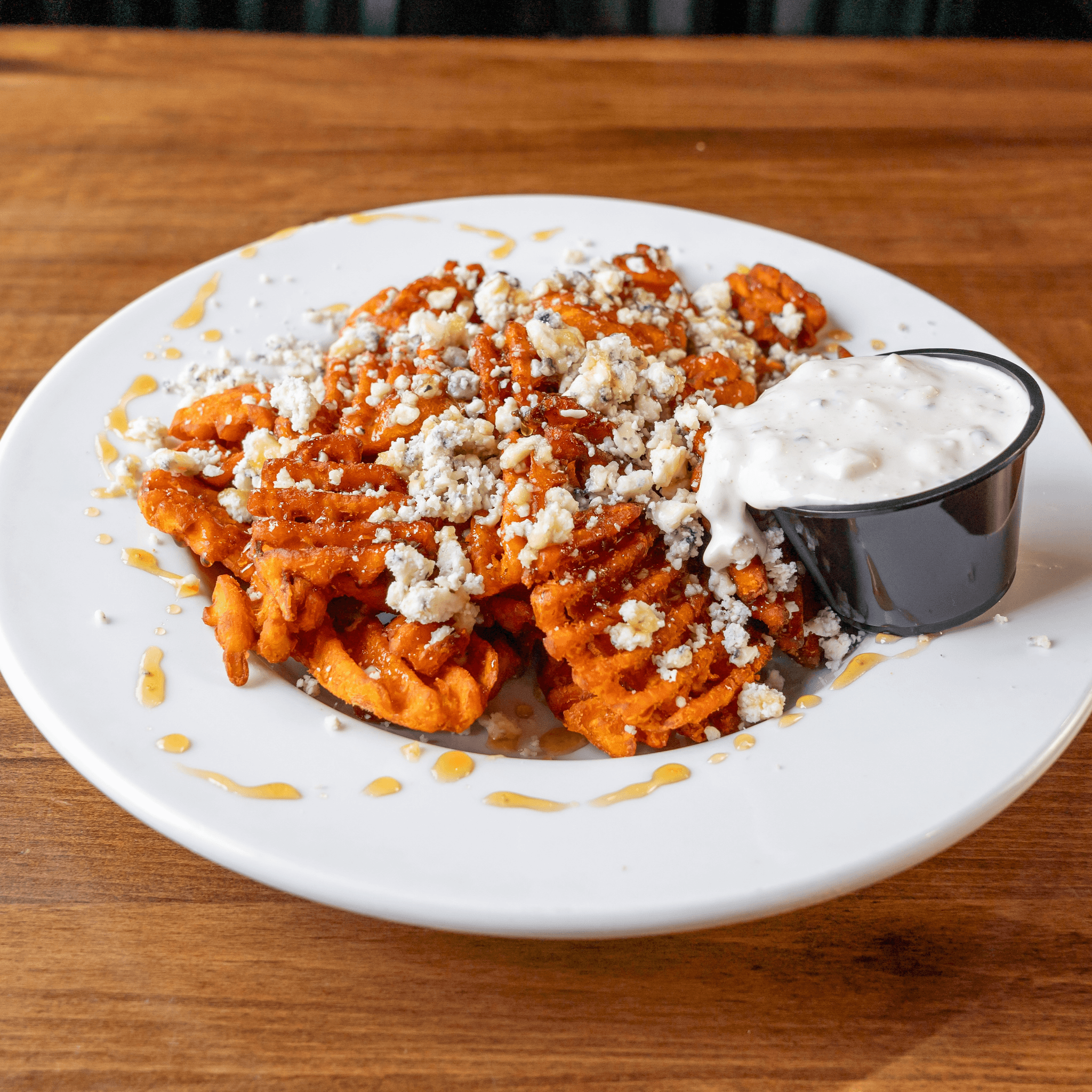 Honey Spun Sweet Potato Fries.