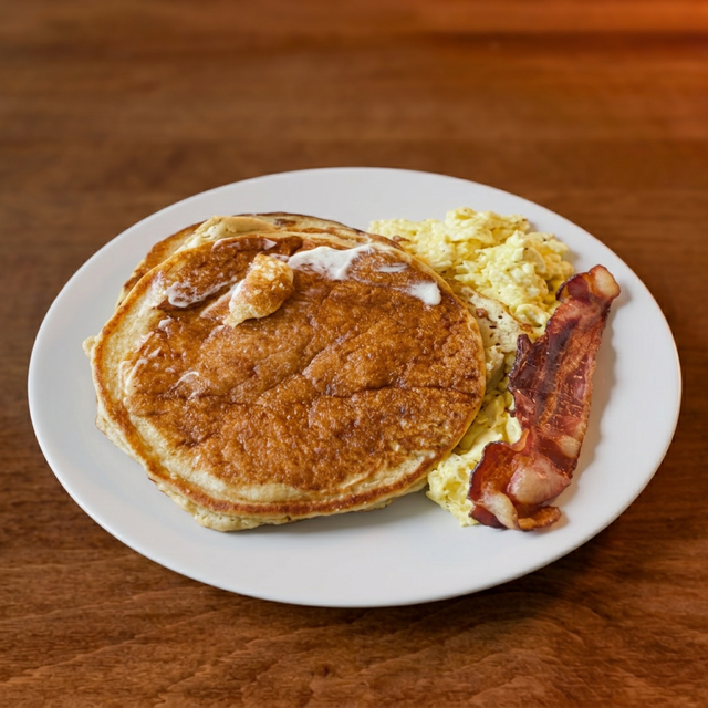 Flap Jack Breakfast.